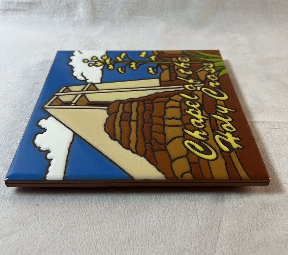 Chapel Of The Marks. Hand N Hand Designs Glazed Art Tile. Earthtones Tiles. - Picture 6 of 6